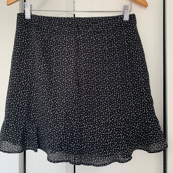 J. Crew printed star mini skirt, black ivory - Picture 4 of 10